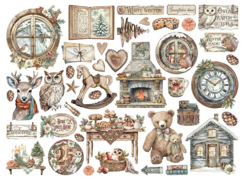 Stamperia - Stanzteile "The Owl's House" Die Cuts