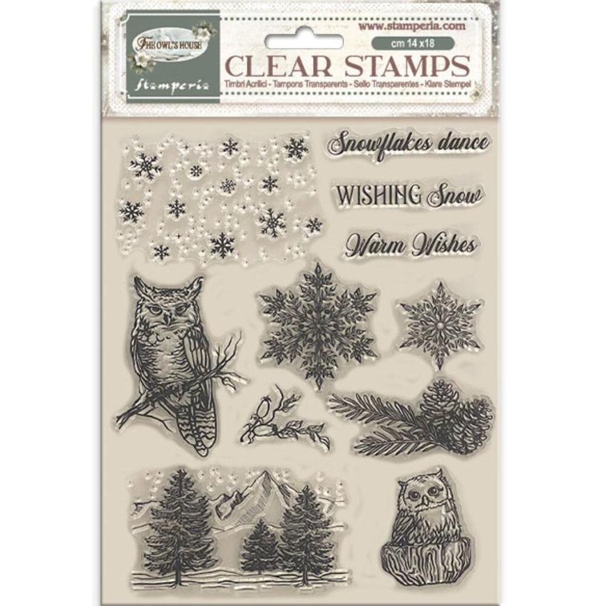 Stamperia - Stempelset "The Owl's House" Clear Stamps