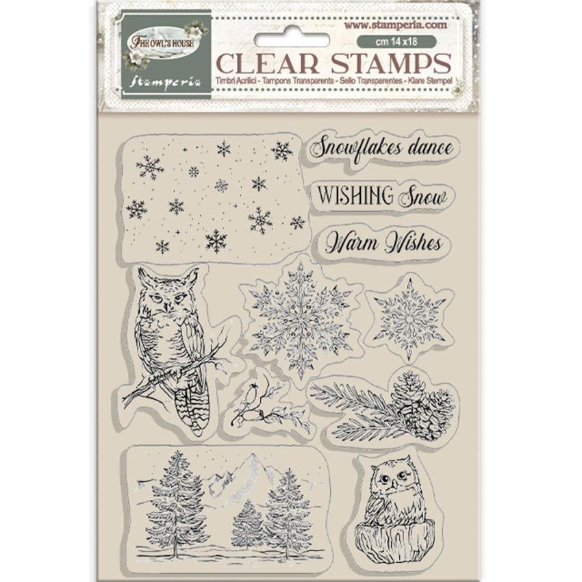 Stamperia - Stempelset "The Owl's House" Clear Stamps