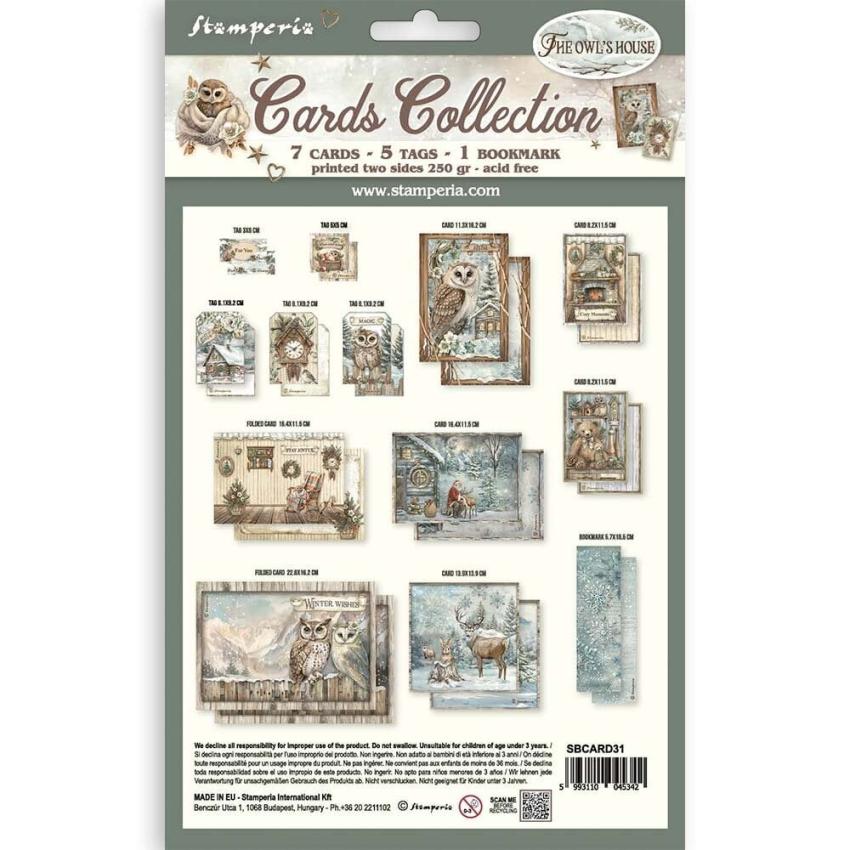 Stamperia - Stanzteile "The Owl's House" Cards Collection