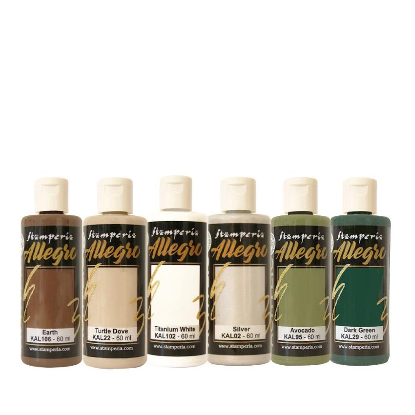 Stamperia - Acrylfarbe "The Owl's House" Allegro Paint Kit 6x60 ml