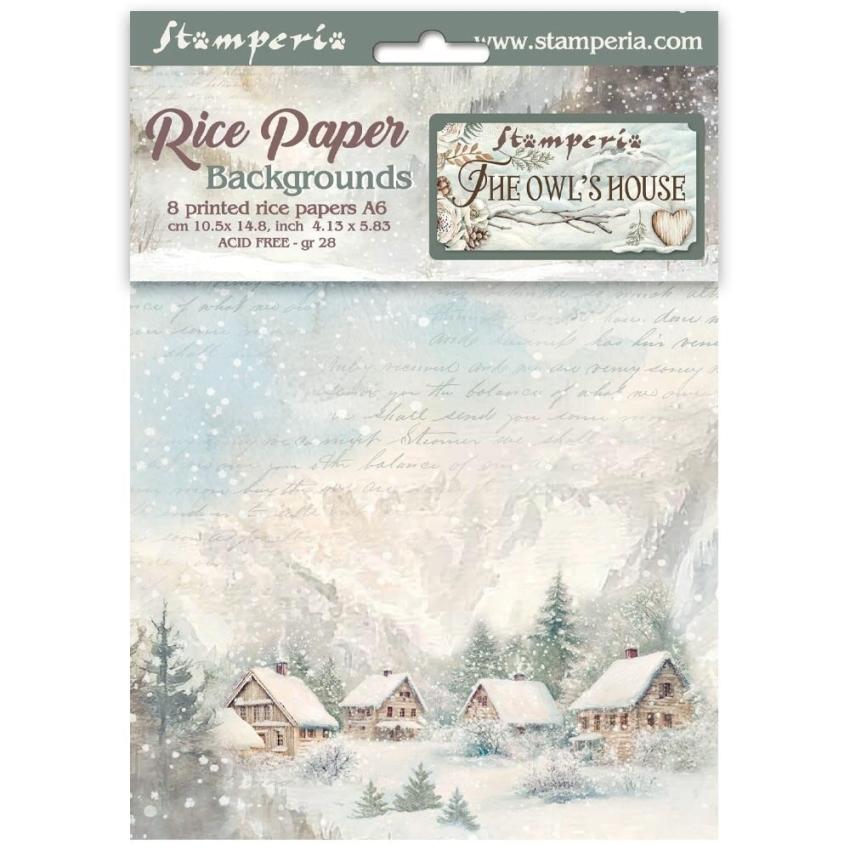 Stamperia - Decopatch Papier "Backgrounds" Decoupage A6 - 8 Bogen  