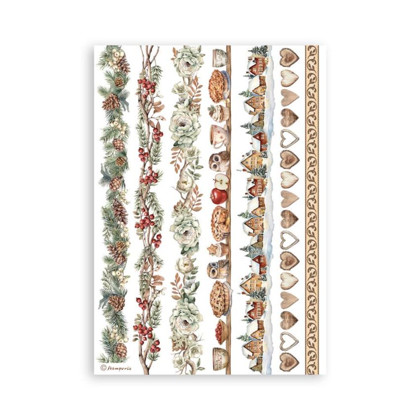 Stamperia - Washi Papier "The Owl's House" Washi Pad 14,8x21cm - 8 Bogen