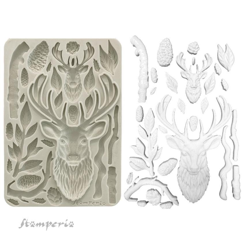 Stamperia - Gießform A5 "Deer" Soft Mould 