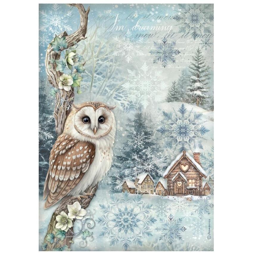 Stamperia - Decopatch Papier "Owl" Decoupage A4 - 6 Bogen  