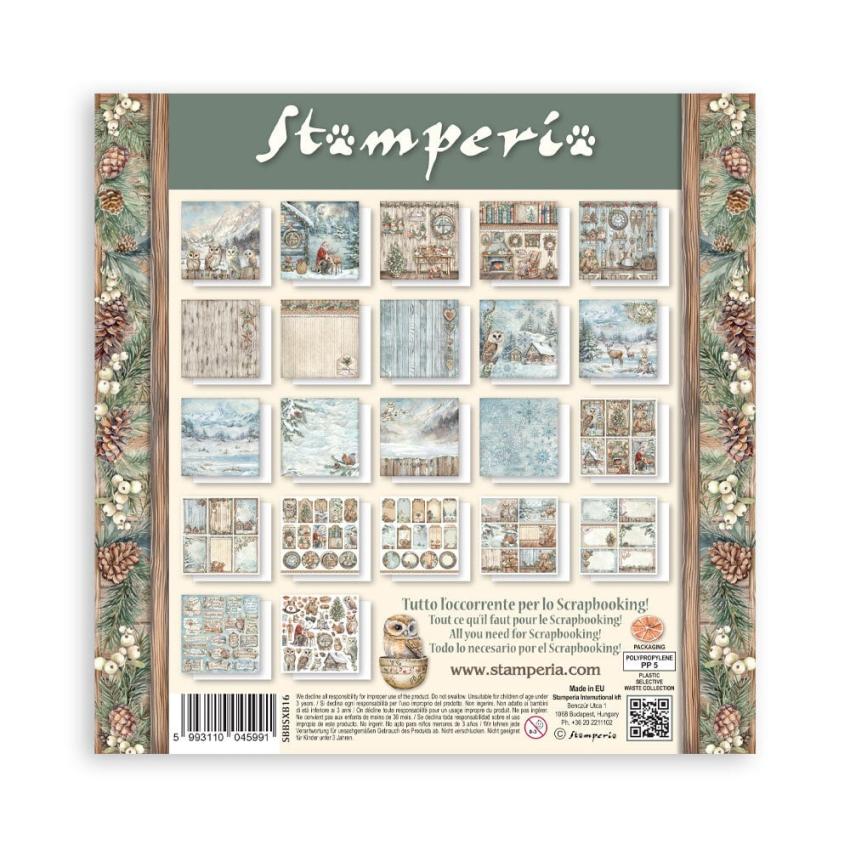 Stamperia - Designpapier "The Owl's House" Maxi Paper Pack 8x8 Inch - 22 Bogen