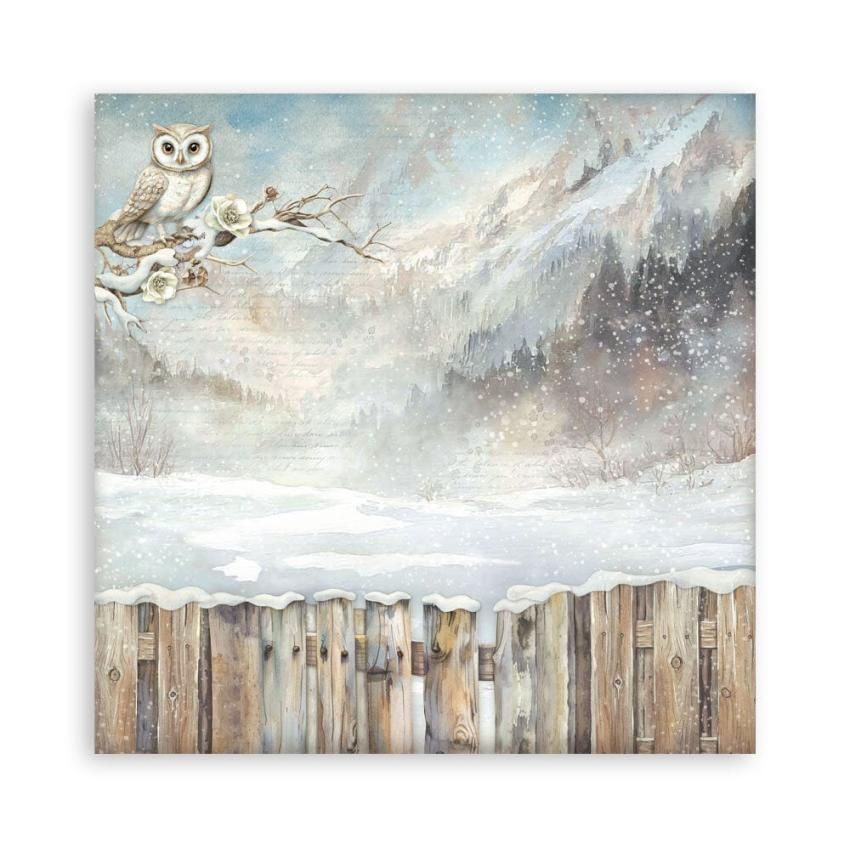 Stamperia - Designpapier "The Owl's House" Maxi Paper Pack 8x8 Inch - 22 Bogen
