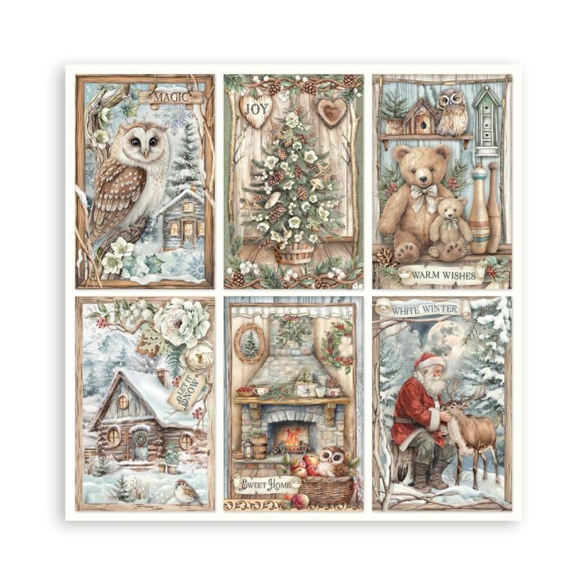 Stamperia - Designpapier "The Owl's House" Maxi Paper Pack 8x8 Inch - 22 Bogen