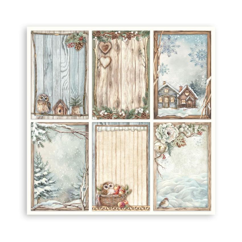 Stamperia - Designpapier "The Owl's House" Maxi Paper Pack 8x8 Inch - 22 Bogen