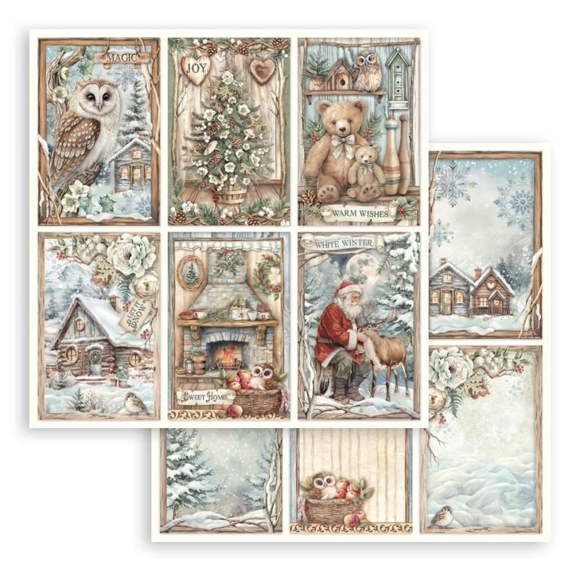 Stamperia - Designpapier "6 Cards" Paper Sheets 12x12 Inch - 10 Bogen