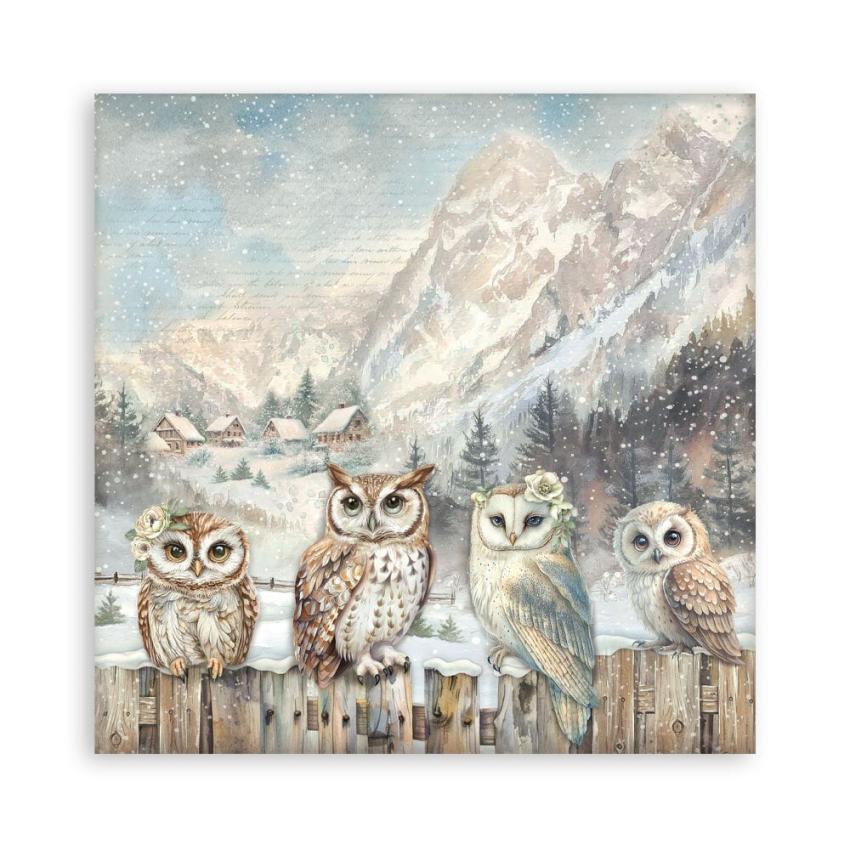 Stamperia - Designpapier "The Owl's House" Maxi Paper Pack 12x12 Inch - 22 Bogen