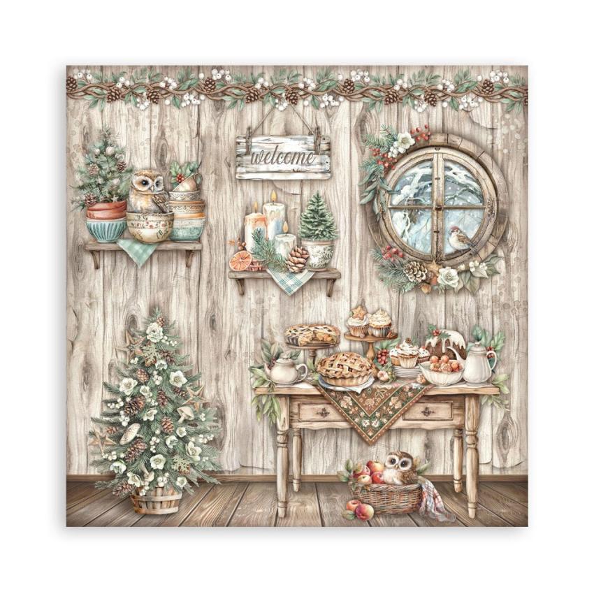 Stamperia - Designpapier "The Owl's House" Maxi Paper Pack 12x12 Inch - 22 Bogen