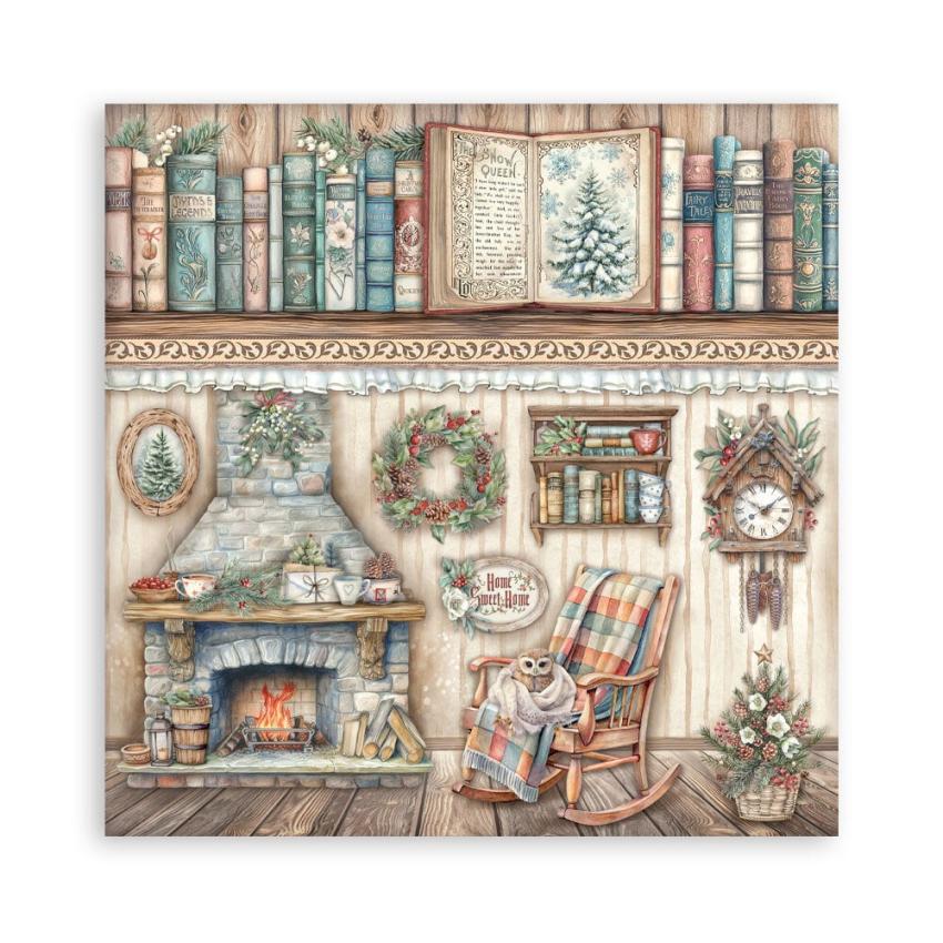 Stamperia - Designpapier "The Owl's House" Maxi Paper Pack 12x12 Inch - 22 Bogen