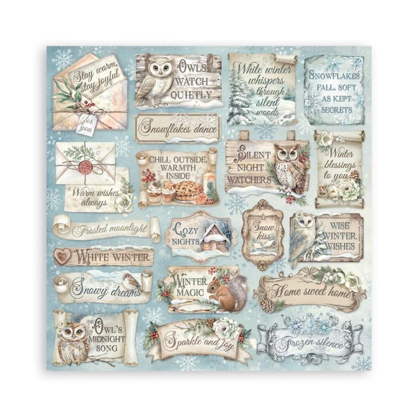 Stamperia - Designpapier "The Owl's House" Maxi Paper Pack 12x12 Inch - 22 Bogen