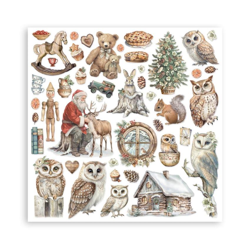 Stamperia - Designpapier "The Owl's House" Maxi Paper Pack 12x12 Inch - 22 Bogen