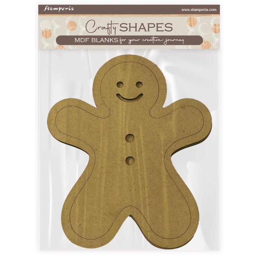 Stamperia - Holzteile "Gingerbreads" MDF Crafty Shapes Blanks