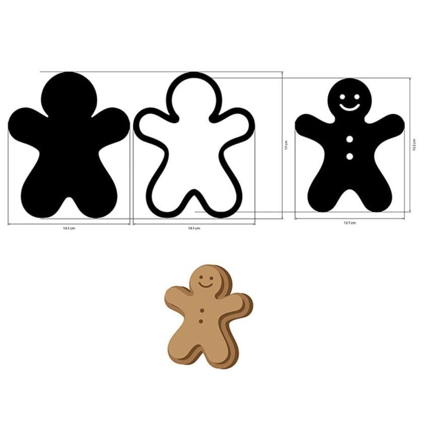 Stamperia - Holzteile "Gingerbreads" MDF Crafty Shapes Blanks