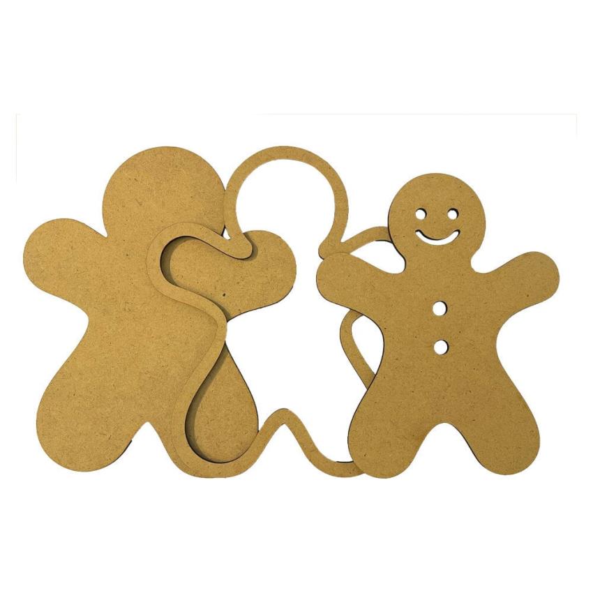 Stamperia - Holzteile "Gingerbreads" MDF Crafty Shapes Blanks