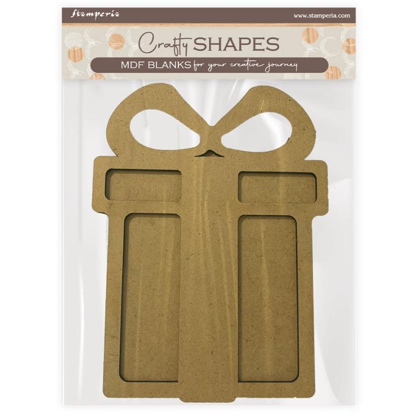 Stamperia - Holzteile "Gift" MDF Crafty Shapes Blanks