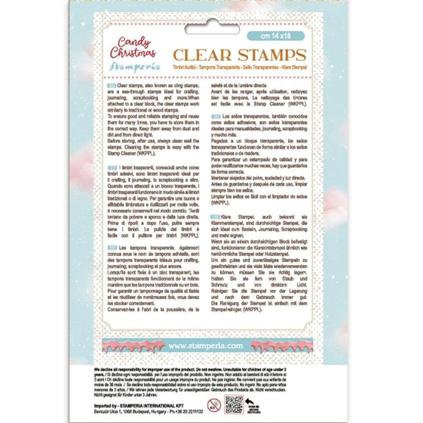 Stamperia - Stempelset "Candy Christmas" Clear Stamps