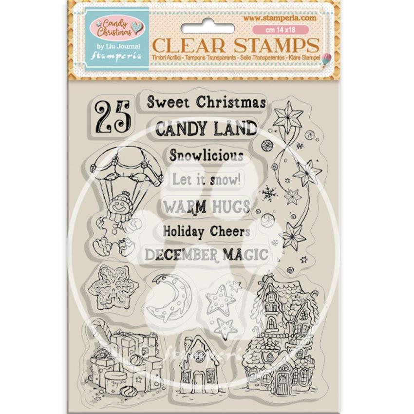 Stamperia - Stempelset "Candy Christmas" Clear Stamps
