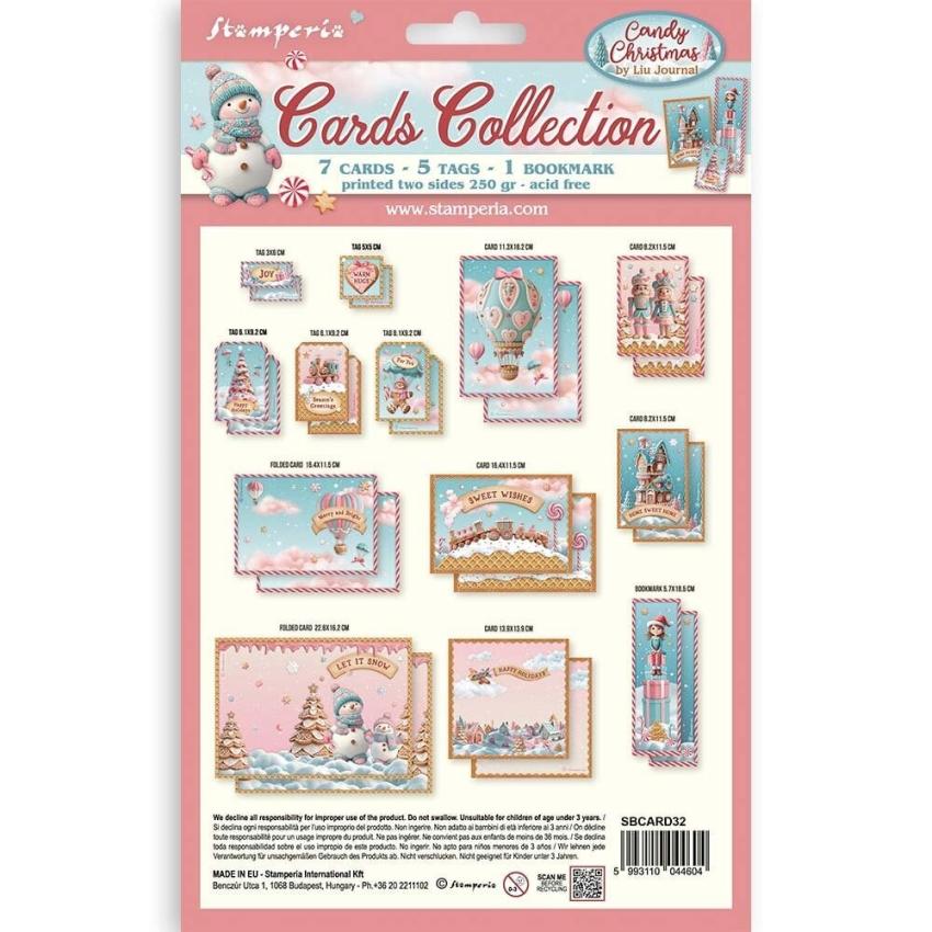 Stamperia - Stanzteile "Candy Christmas" Cards Collection