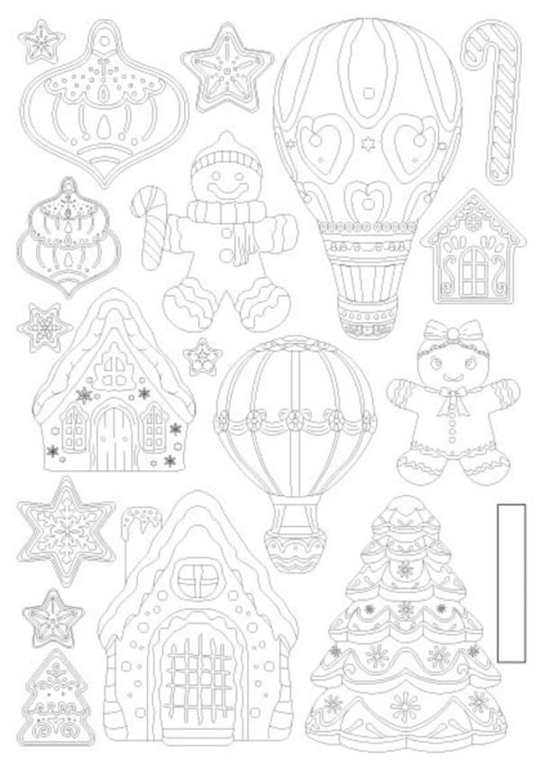 Stamperia - Gießform A5 "Gingerbreads" Soft Mould 