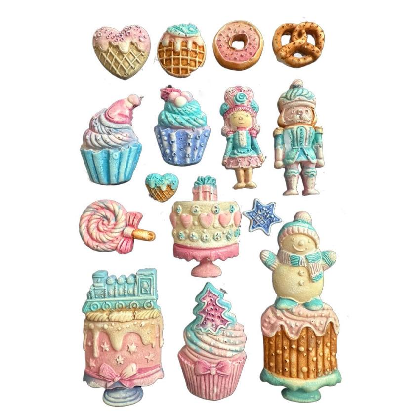 Stamperia - Gießform A5 "Cakes" Soft Mould 