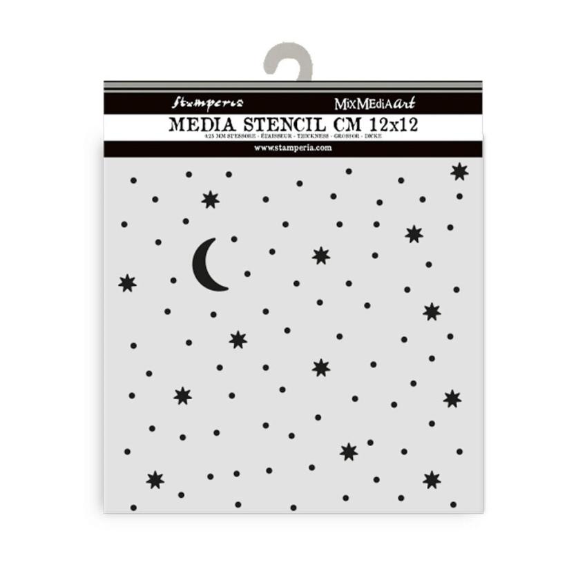 Stamperia - Schablone 12x12cm "Stars and Moon" Stencil