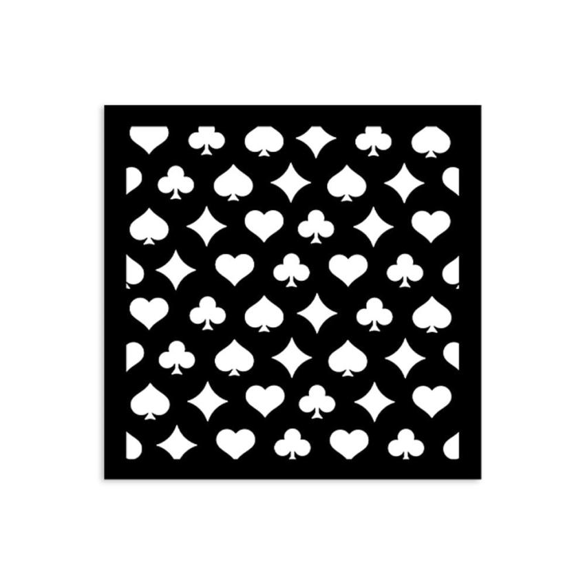 Stamperia - Schablone 12x12cm "Poker Cards" Stencil