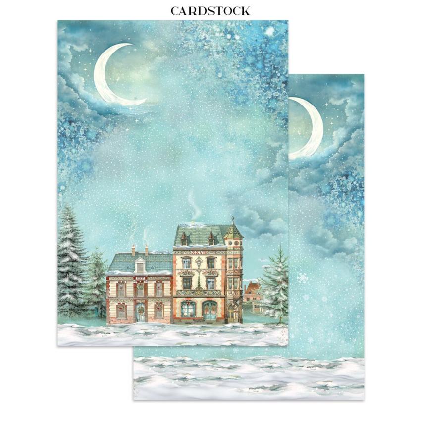 Stamperia - Papier, Aufkleber & Stanzteile "Alice in Christmas" Junk Journal Backgrounds,Stickers,Cut-Outs