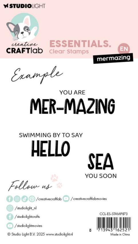 Creative Craft Lab - Studio Light - Stempelset "Mermazing" Clear Stamps