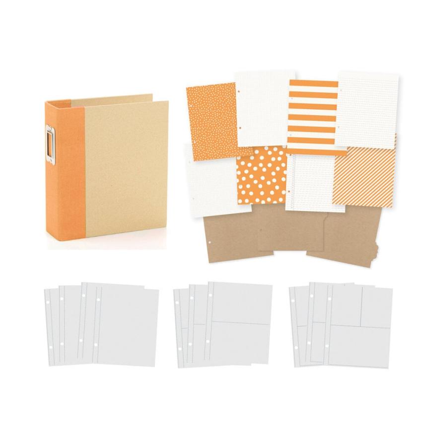 Simple Stories - SN@P! Limited Edition Binder "Orange" Album 6x8 Inch