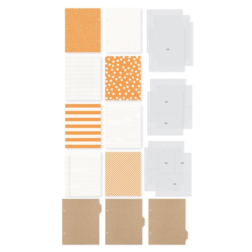 Simple Stories - SN@P! Limited Edition Binder "Orange" Album 6x8 Inch