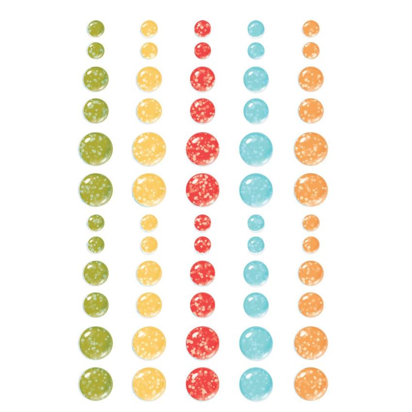 Simple Stories - Enamel Dots "Say Cheese Classic Pooh Birthday" 60 Stück 