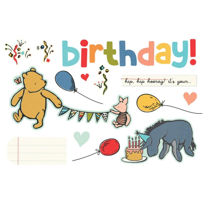 Simple Stories - Stanzteile "Say Cheese Classic Pooh Birthday" Pages Pieces