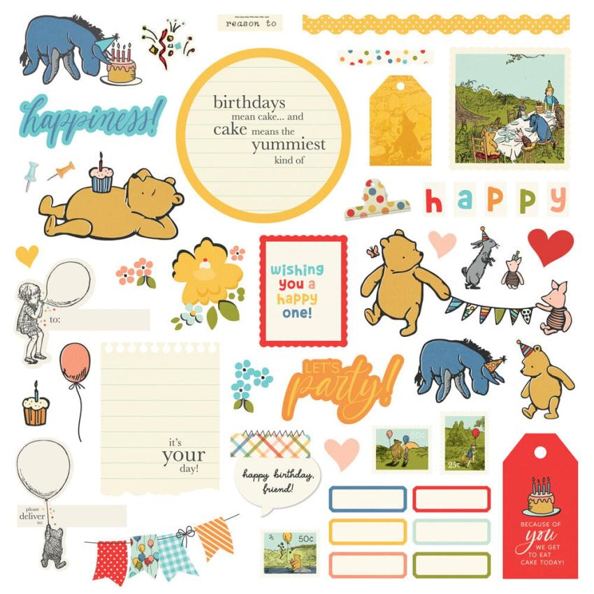 Simple Stories - Cards Kit "Say Cheese Classic Pooh Birthday"