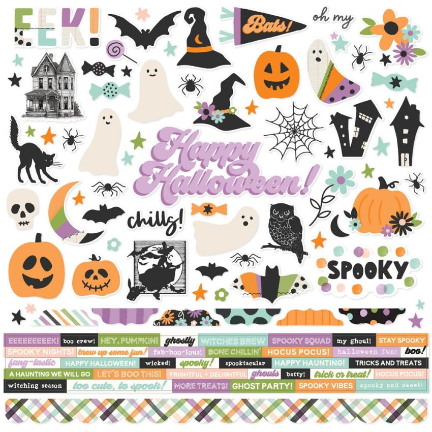 Simple Stories - Collections Kit "Spooky Things" 12 Bogen Designpapier
