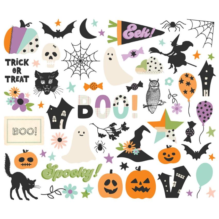 Simple Stories - Stanzteile "Spooky Things" Bits & Pieces 