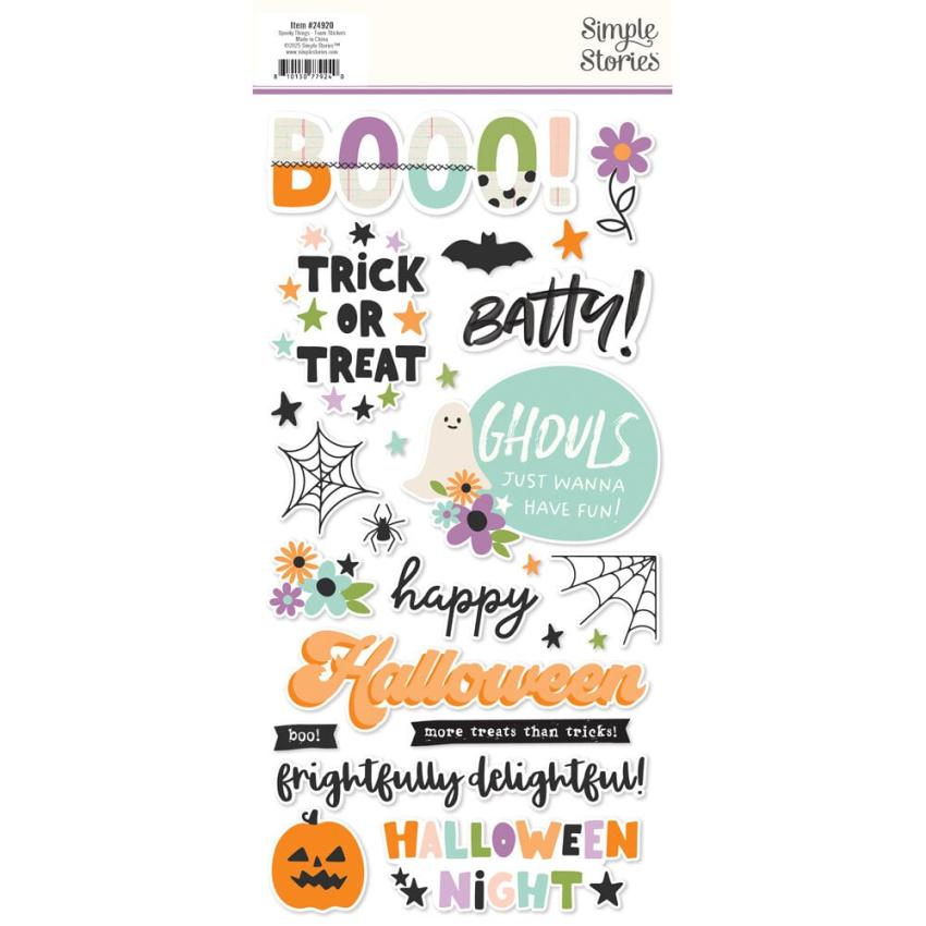 Simple Stories - Aufkleber "Spooky Things" Foam Sticker
