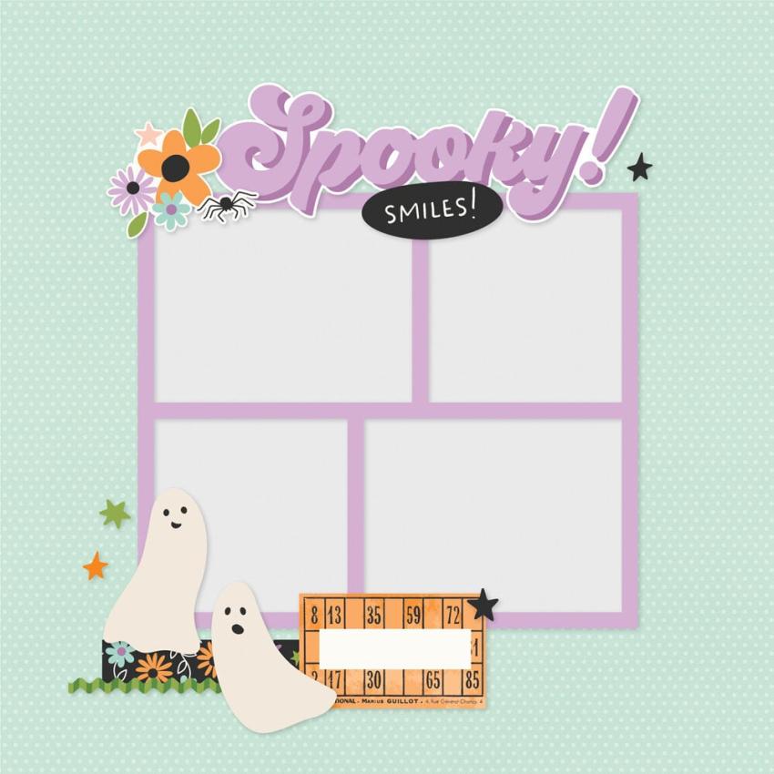 Simple Stories - Stanzteile "Spooky Things" Pages Pieces