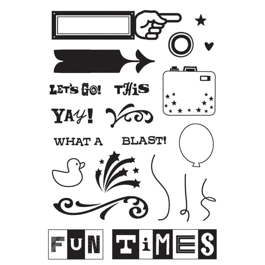 Simple Stories - Stempelset "Best Day" Clear Stamps 