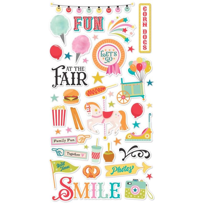 Simple Stories - Aufkleber "Fun Times" Chipboard Sticker 