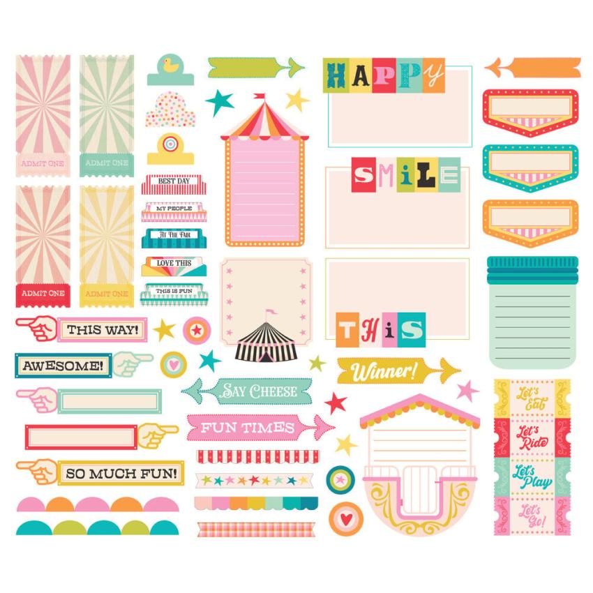 Simple Stories - Stanzteile "Fun Times" Journal Bits & Pieces 