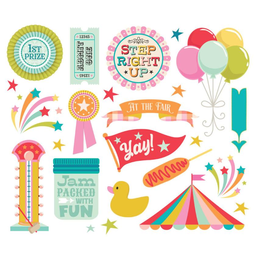 Simple Stories - Stanzteile "Fun Times" Big Bits & Pieces 