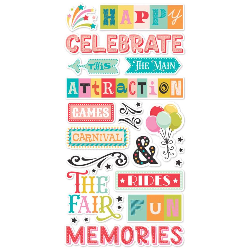 Simple Stories - Aufkleber "Fun Times" Foam Sticker