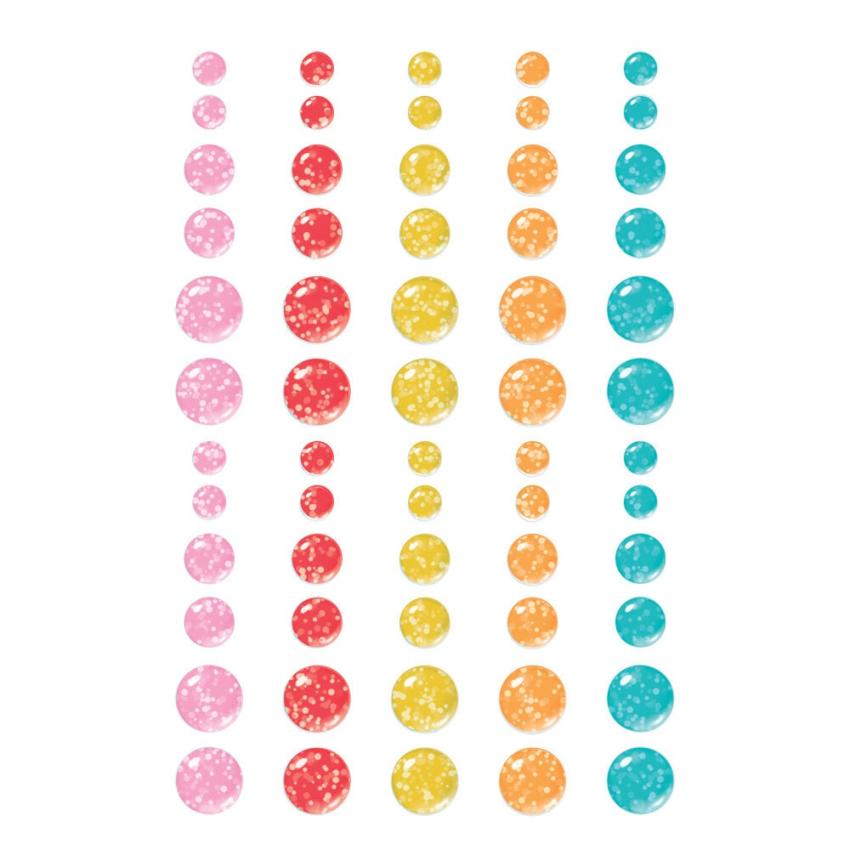 Simple Stories - Enamel Dots "Fun Times" 60 Stück 