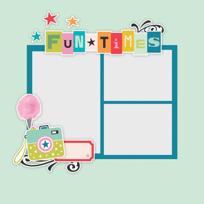 Simple Stories - Stanzteile "Fun Times" Pages Pieces