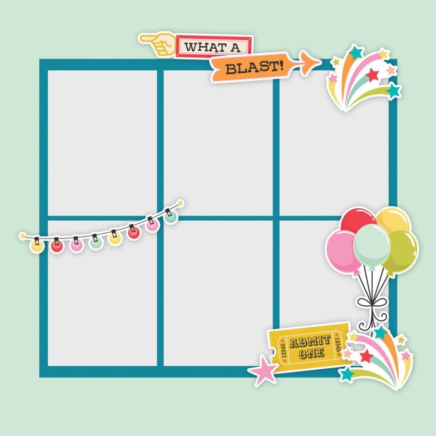 Simple Stories - Stanzteile "Fun Times" Pages Pieces