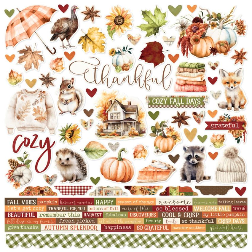 Simple Stories - Aufkleber "Simple Vintage Autumn Breeze" Cardstock Sticker 